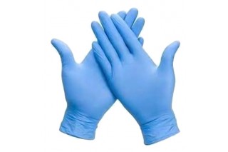  - Gants nitrile non poudrés bleus