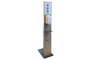 DIPP - Inox totem + automatic dispenser 700ml