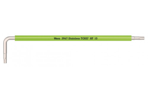 WERA - 3967 SXL HF TORX L-KEY MULTICOLOUR WITH HOLDING FUNCTION, LONG, STAINLESS - TX 10x112mm