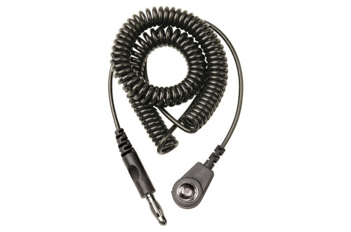  - CORD, COILED, 2m, 10mm SOCKET/ 4mm PLUG