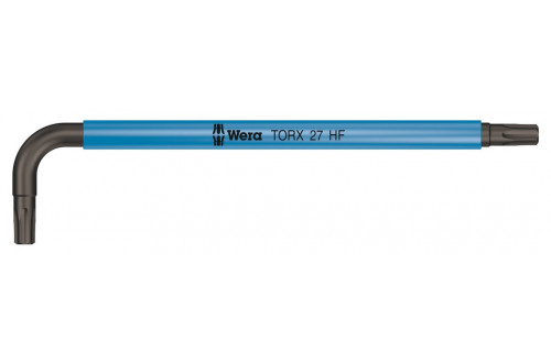 WERA - 967 SL TORX HF MULTICOLOUR CLE MALE COUDEE AVEC FONCTION DE RETENUE TX 27x112mm