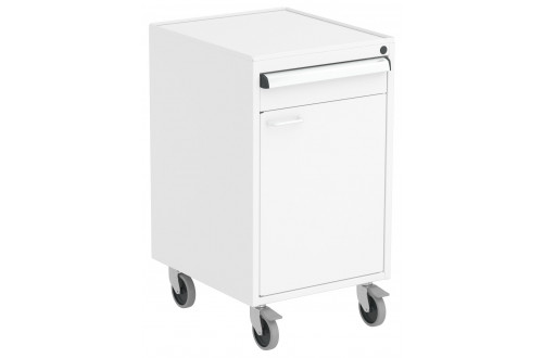  - DRAWER CABINET 45/66, ESD GREY, DOOR RIGHT, WITH CASTORS, W/O LOCK