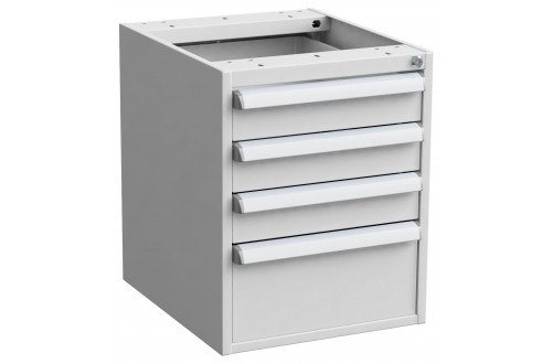  - DRAWER UNIT 45/56-3, ESD GREY, 3x100+1x200, STANDARD