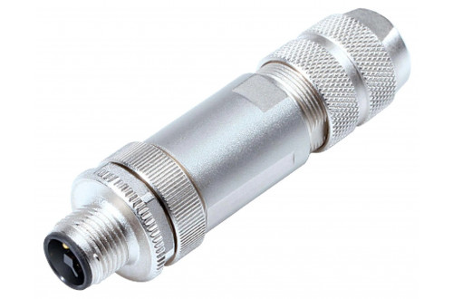 BINDER - M12-T, screw clamp, iris spring, shieldable, for power supply