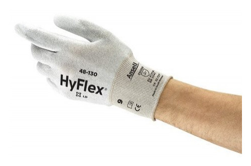  - ESD GLOVES HYFLEX 48-130, SIZE 10, 1 PAIR