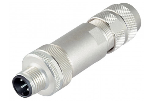 BINDER - M12-D, screw clamp, iris spring, shieldable