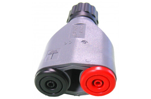 ELECTRO PJP - BNC Insulated adapter, male / two 2mm safety sockets