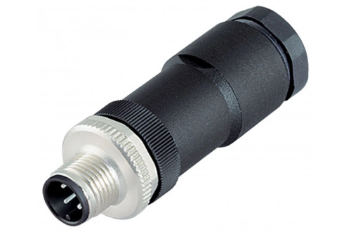 BINDER - M12-A, duo connector, metal locking, screw clamp