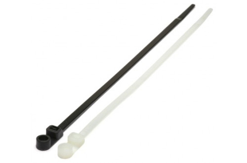  - 110x2.5mm BLACK SCREW MOUNT CABLE TIES  x100