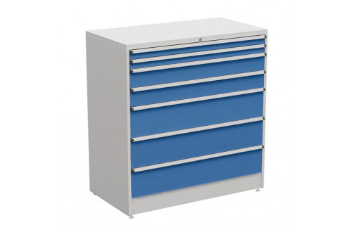  - DRAWER UNIT 130/140-37, BLUE, PLINTH, 2x75, 2x150, 3x250