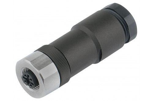 BINDER - M12-A, connecteur duo, pince à visser, inoxydable