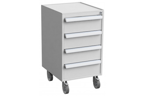  - DRAWER UNIT 45/66-4, ESD GREY, 4x150, WITH CASTORS