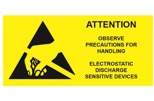  - Labels "ATTENTION" adhesive