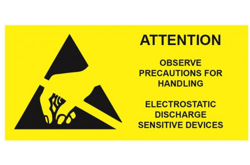  - LABEL, SUSCEPTIBILITY, ENGLISH 25x50mm  x1000