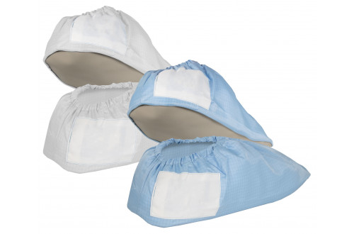  - CLEANROOM OVERSHOES, SOFT SOLE, WHITE, SIZE L, 1 pair