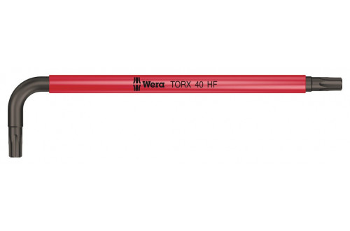 WERA - 967 SL TORX HF MULTICOLOUR CLE MALE COUDEE AVEC FONCTION DE RETENUE TX 40x132mm