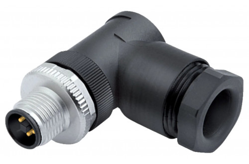 BINDER - M12-T, angled, screw clamp