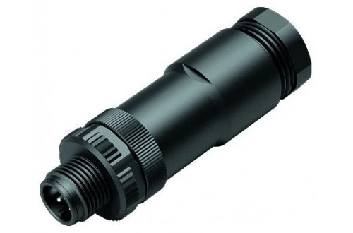 BINDER - M12-A, duo connector, plastic locking, screw clamp