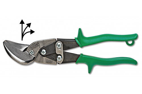 CRESCENT WISS® - METALMASTER OFFSET SNIP RIGHT GREEN M-7R