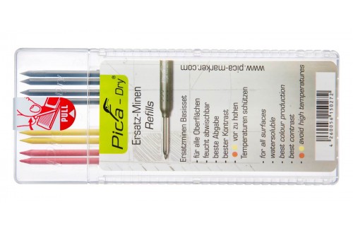 PICA - REFILL SET PICA DRY 4xBK 2xR 2xY BLISTER