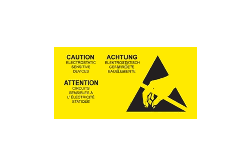  - Étiquette d'avertissement ESD - multi-langue