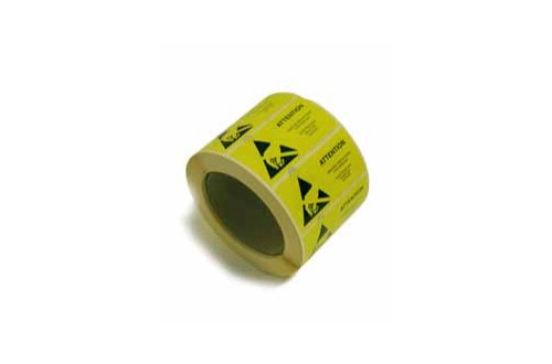  - ESD CAUTION LABEL 50x25MM x1000