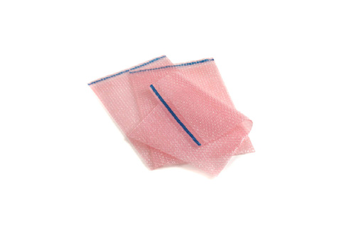 - Pink antistatic bubble bag with flap