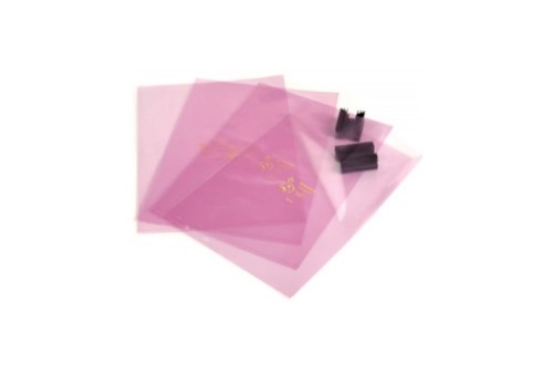  - PINK ESD POLY BAG 203x254MM x100