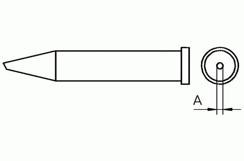 WELLER - Soldering tip XT 30° sloped