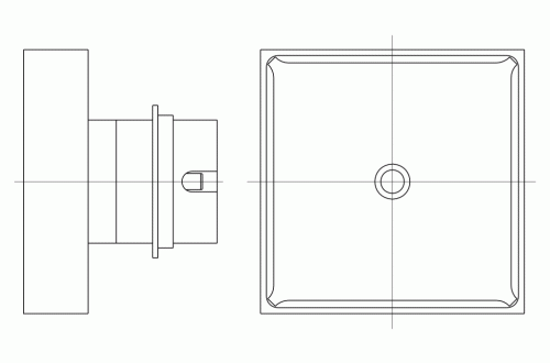 WELLER - HOTGAS NOZZLE NQ55  43,0 x 43,0MM