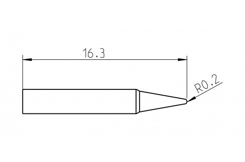 WELLER - PANNE CONIQUE RTP 004 C MS 0,4mm