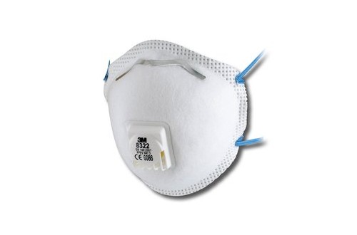 3M - Disposable Respirator, FFP2, Valved, 8322