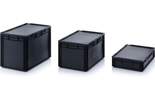  - ESD Euro containers with hinged lid