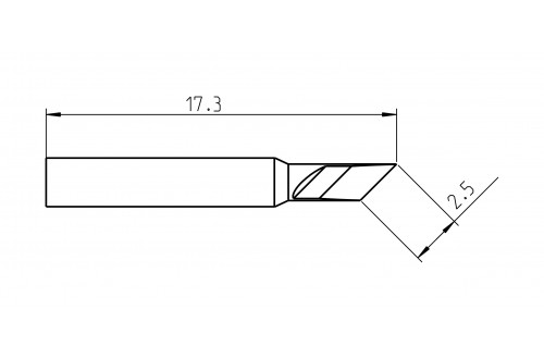 WELLER - TIP KNIFE RTP 025 K MS 2,5mm