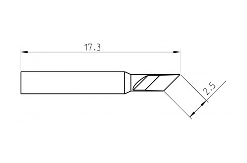 WELLER - PANNE COUTEAU RTP 025 K MS 2,5mm