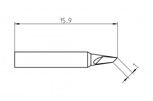 WELLER - TIP KNIFE RTP 010 K MS 1,0mm