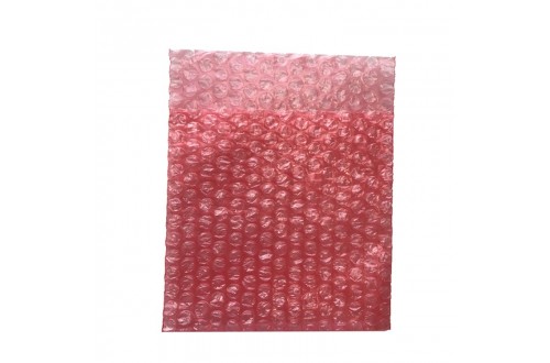  - Pink anti-static bubble bag in poly-air with flap