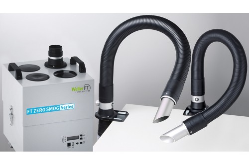 WELLER - Aspirateur de fumée Zero Smog 4V Kit 2 avec deux buses tronquée