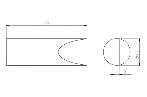 WELLER - PANNE TOURNEVIS RTU 093 S MS 9,3x2,0mm