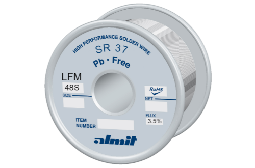 Almit - Solder wire SR 37 LFM-48-S / Sn96,5 Ag3,0 Cu0,5