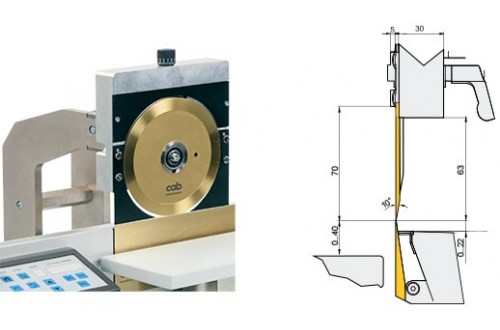 CAB - Maestro 6 circular upper blade, 185 mm (.70)