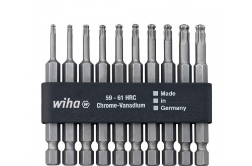 WIHA - Jeu d'embouts TORX sphérique professionnel 70 mm