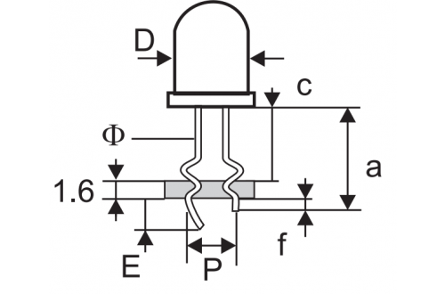 ITECO - SUPERCUT/RS4 - PREFORMING DIE ASSEMBLY STAND-OFF / LOCK-IN POLARITY FOR LED