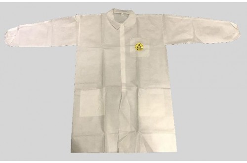  - DISPOSABLE ESD LABCOAT WHITE SIZE S