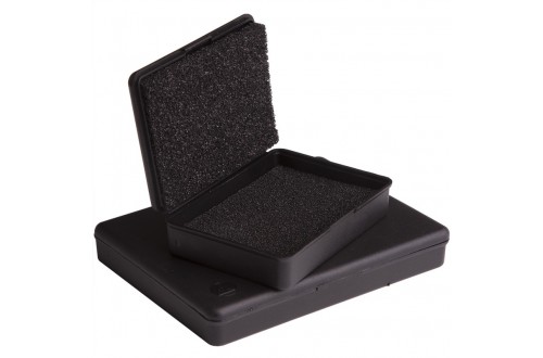  - BOX, CONDUCTIVE, 108mm x 83mm x 13mm, W/6mm HD FOAM