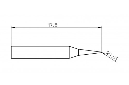 WELLER - TIP CONICAL RTP 001 C MS 0,1mm