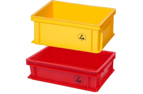  - ESD EURO BOX 600x400x220mm YELLOW