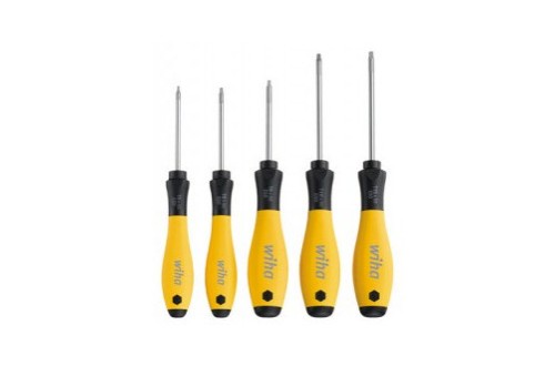 WIHA - SoftFinish®ESD TORX® screwdriver set, 5 pcs. 362ESD K5