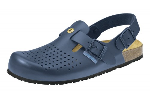 ABEBA - NATURE  ESD clogs blue