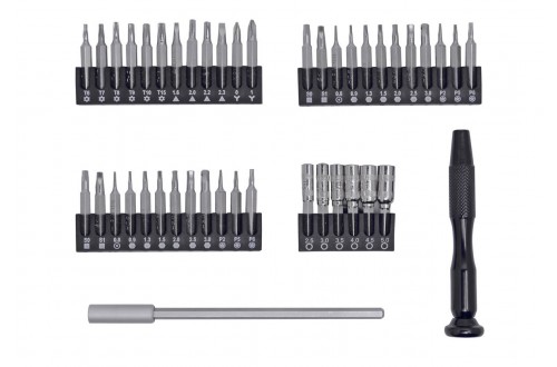 BERNSTEIN - Kit ESD screwdriver hex 4mm, 110mm extension and 42 bits 4mm